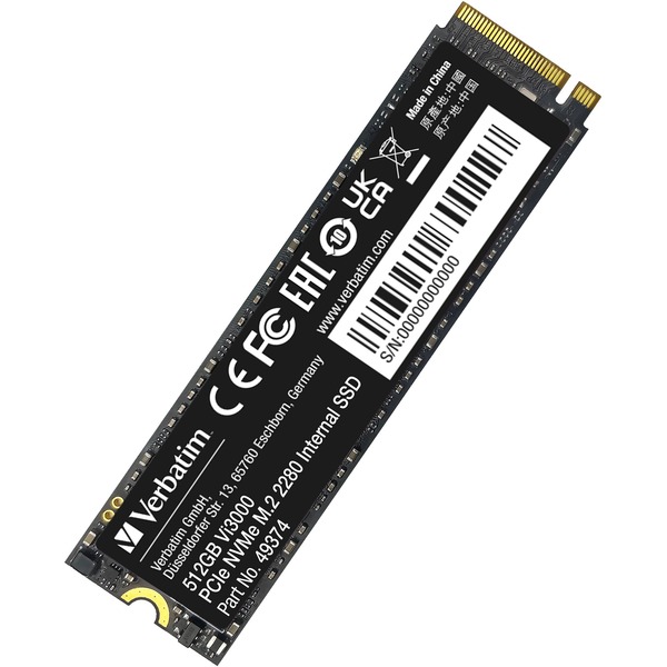 Verbatim Vi3000 - SSD - High Endurance - 512 GB - interno - M.2 2280 - PCIe 3.0 x4 (NVMe)