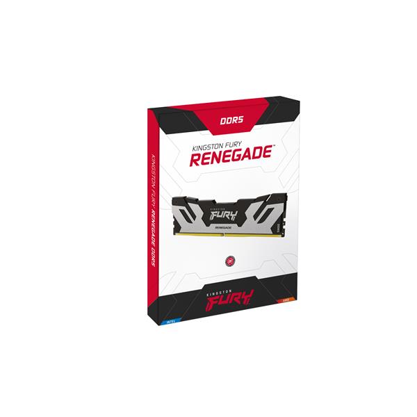 Kingston FURY Renegade - DDR5 - kit - 48 GB: 2 x 24 GB - DIMM 288-PIN - 7200 MHz / PC5-57600 - CL38 - 1.1 V - senza buffer - on-die ECC - argento/nero