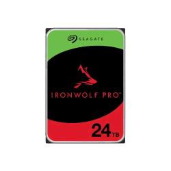 Seagate IronWolf Pro ST24000NT002 - HDD - 24 TB - interno - 3.5" - SATA 6Gb/s - 7200 rpm - buffer: 512 MB - con 3 anni Seagate Recupero dei dati di salvataggio