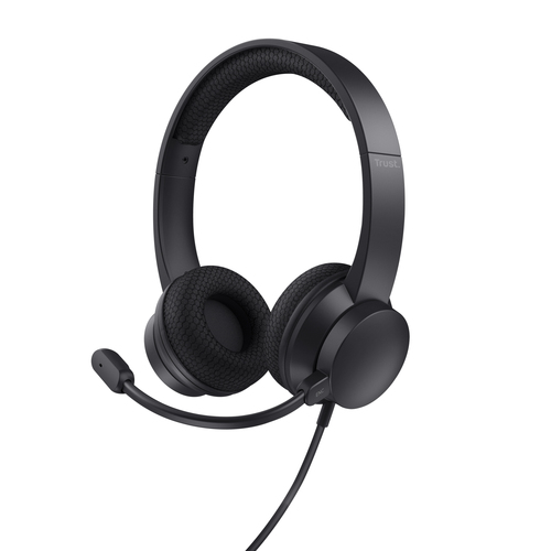 Trust HS-260 - Cuffie con microfono - over ear - cablato - USB-A - nero