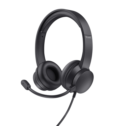 Trust HS-150 - Cuffie con microfono - over ear - cablato - jack 3,5 mm - nero
