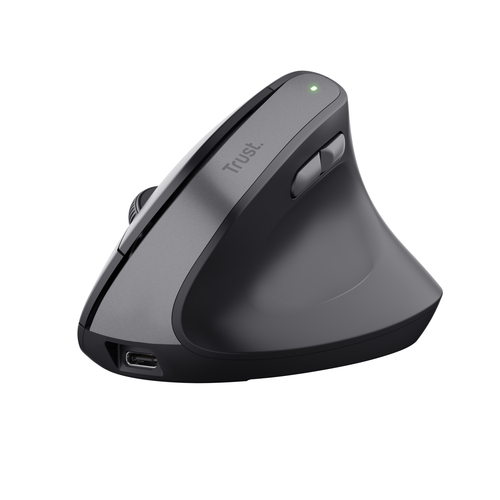 Trust TM-270 - Mouse - ergonomico - per destrorsi - ottica - 6 pulsanti - senza fili - 2.4 GHz - ricevitore wireless USB - nero