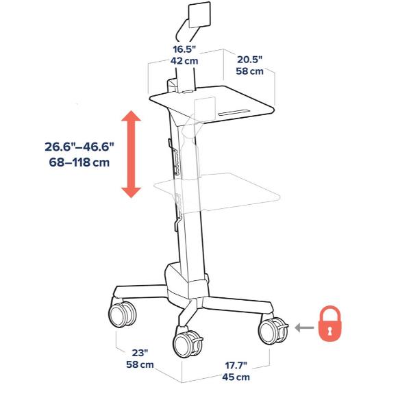Ergotron Neo-Flex - Carrello - sollevatore Constant Force …