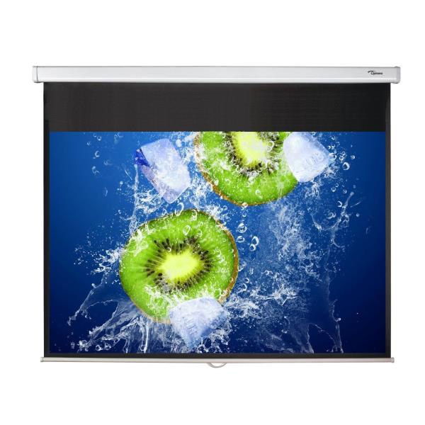 Optoma PMG+ - Schermo per proiezione - montaggio a soffitto, montaggio a parete - 123" (312 cm) - 16:10 - Matte White