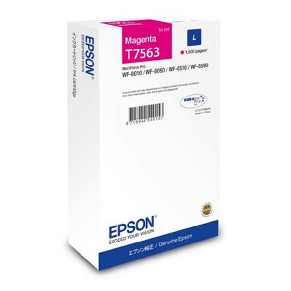Epson T7563 - 14 ml - taglia L - magenta - originale - scatola - cartuccia d'inchiostro