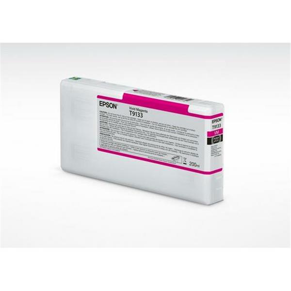 Epson T9133 - 200 ml - magenta Vivid - originale - cartuccia d'inchiostro - per SureColor SC-P5000 STD Spectro, SC-P5000 Violet, SC-P5000 Violet Spectro