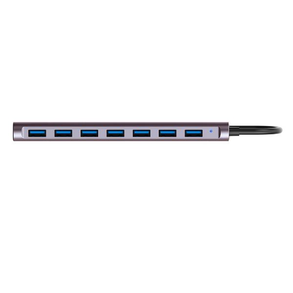 HUB USB 3.0 7 PORTE IN ALLUMINIO CON ALIMENTATORE 5V 2A ( 3A?)