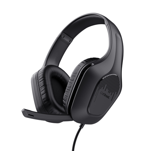 Trust GXT 415 Zirox - Cuffie con microfono - dimensione completa - cablato - jack 3,5 mm - nero