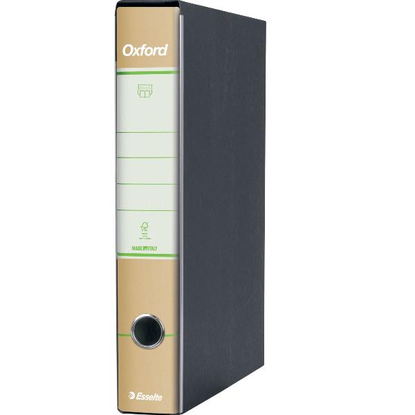 Registratore Oxford Green G84 - dorso 5 cm - protocollo 23 x 33 cm - avana - Esselte