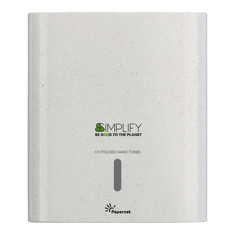 Distributore asciugamani piegati a C/V Simplify - 30 x 14,5 x 33,6 cm - white wood - Papernet