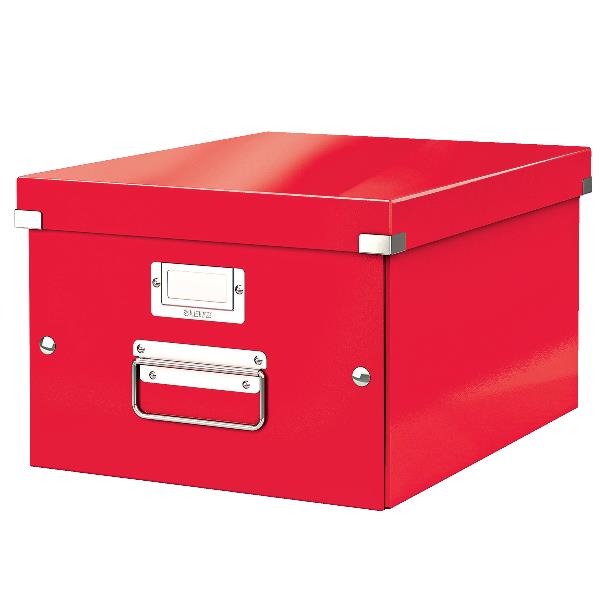 Leitz Click & Store WOW - Scatola per archiviazione - medium - per A4 - rosso