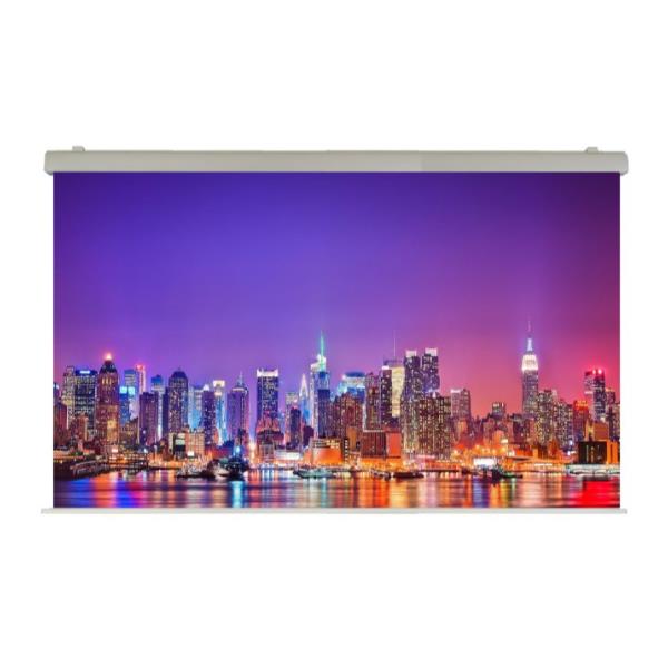 SOPAR Electric Professional - Schermo per proiezione - montaggio a soffitto, montaggio a parete - motorizzato - 230 V - 136" (345 cm) - 16:9 - ICEBERG - bianco, RAL 9010