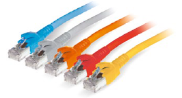PATCH CORD S/FTP CAT.6A 4X2X26AWG CONDUTTORE A TREFOLO GUAINA FRNC/LSHF COLORE GRIGIO 2M