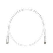 PATCH CORD U/UTP CAT.6 4X2X24AWG CONDUTTORE A TREFOLO GUAINA PVC COLORE BIANCO 2M
