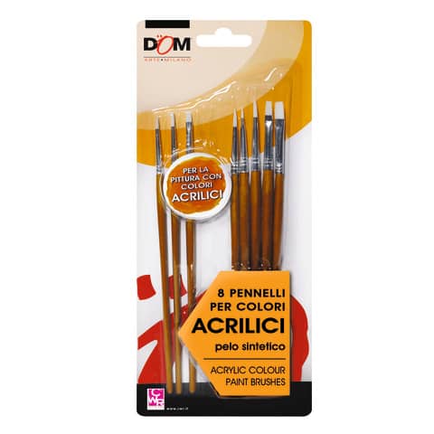 PENNELLI - BLISTER 8 PEZZI ASS. - ACRILICO
