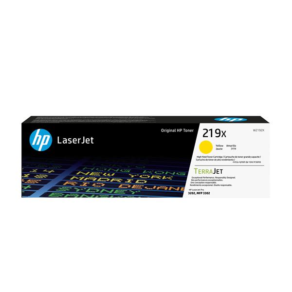 HP 219X - Alta resa - giallo - originale - LaserJet - cartuccia toner (W2192X) - per P/N: 499Q6F#B19, 499Q8F#B19
