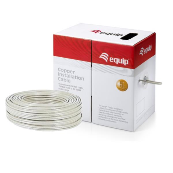 equip Pro - Cavo bulk - 305 m - UTP - CAT 6 - senza alogeni - grigio, RAL 7047