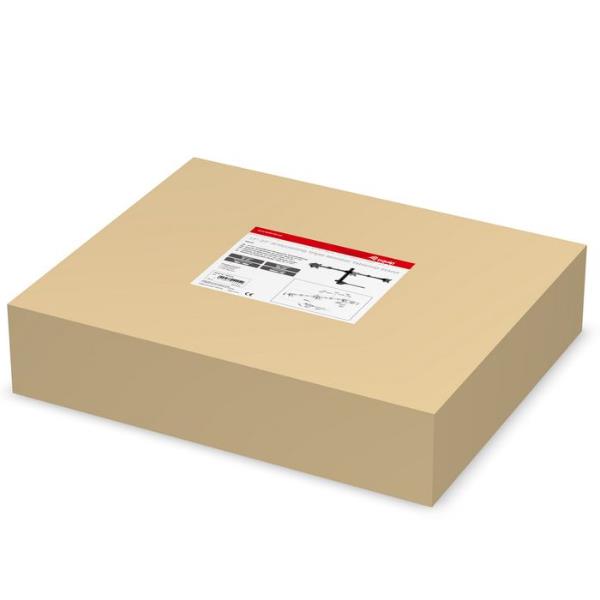 Equip Pro - Supporto - articolato - per 3 schermi LCD - nero - dimensione schermo: 17"-27" - interfaccia montaggio: fino a 100 x 100 mm - desktop
