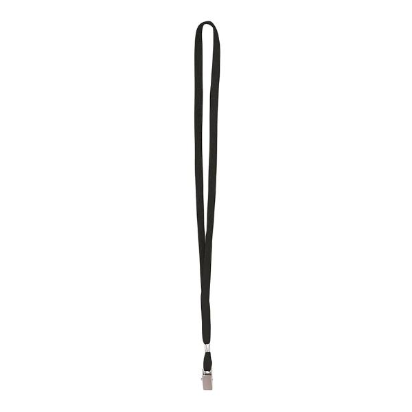 Cordoncino per portabadge - 49 x 1 cm - nero - Lebez - conf. 100 pezzi