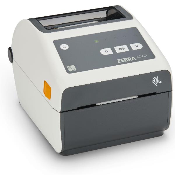 Zebra ZD421d-HC - Stampante per etichette - termico diretto - Rullo (10,8 cm) - 300 dpi - fino a 102 mm/sec - USB 2.0, LAN, host USB - bianco