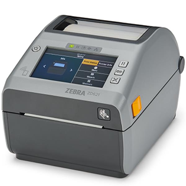 Zebra ZD621d - Stampante per etichette - termico diretto - Rullo (10,8 cm) - 203 dpi - fino a 203 mm/sec - USB 2.0, LAN, seriale, host USB, Wi-Fi(ac), Bluetooth 4.1 - grigio