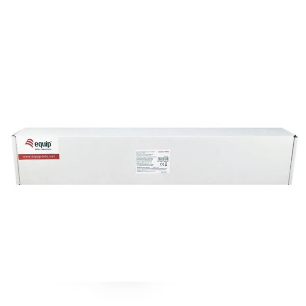 equip - Pannello cablaggio con gestione cavi - nero - 1U - 19" - 24 porte