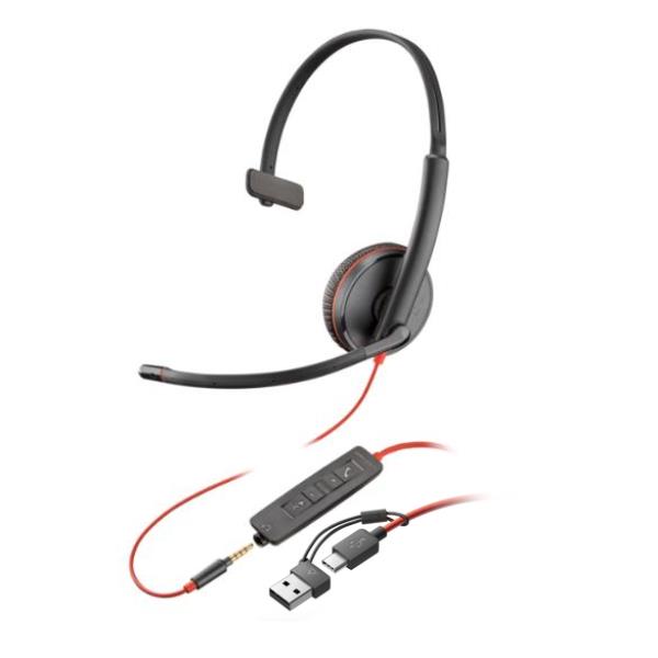 Cuffie e Auricolari - Poly Blackwire 3215 USB-CA …