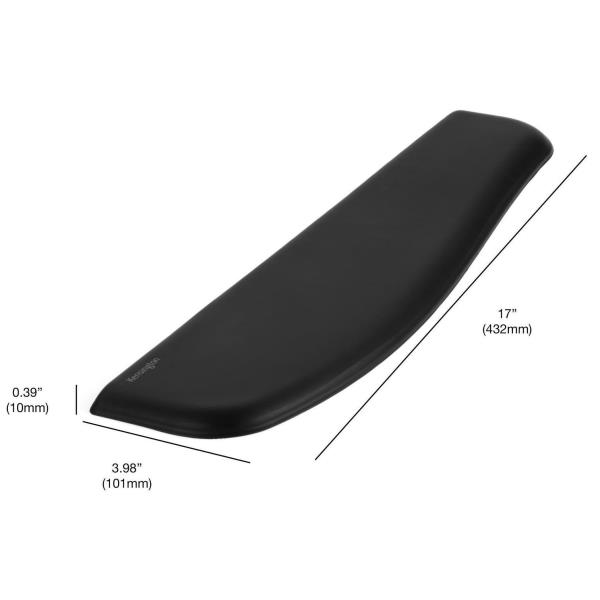 Poggiapolsi ErgoSoft™ - per tastiere sottili - gel - nero - Kensington