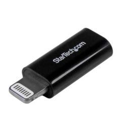 StarTech.com Adattatore connettore dongle Micro USB ad Apple Lightning a 8 pin per iPhone / iPad / iPod - Nero - Adattatore Lightning - Micro-USB Tipo B femmina a Lightning maschio - nero