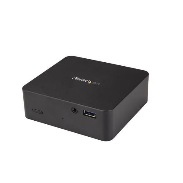 StarTech.com USB-C Dock, USB Type-C Laptop Docking Station w/ Single 4K 30Hz HDMI, 85W Power Delivery, 4-Port USB 3.0 Hub, Gigabit Ethernet (GbE), Audio, Compact USB 3.1 Gen 1 Type-C Dock - USB-C Docking Station (DK30CHDPDUE) - Docking station - USB-C / Thunderbolt 3 - HDMI - 1GbE - 85 Watt
