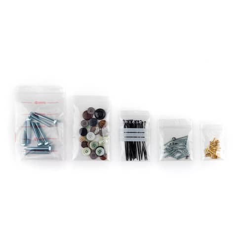 Willchip WeGRIP - Contenitore per imballaggio - 80 x 120 mm - estremità aperta - risigillabile - trasparente - pacco da 1000