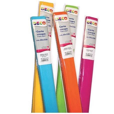 CWR - Carta - rotolo (50 cm x 2,5 m) - assortiti - 40 g/m² - carta crespa (pacchetto di 100)