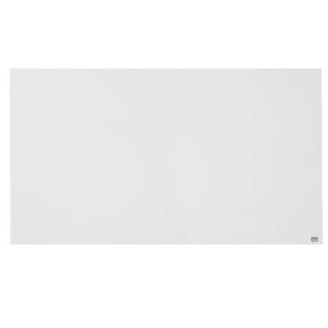 Nobo Diamond - Lavagna bianca - montabile a parete - 1264 x 711 mm - vetro temperato - magnetica - bianco