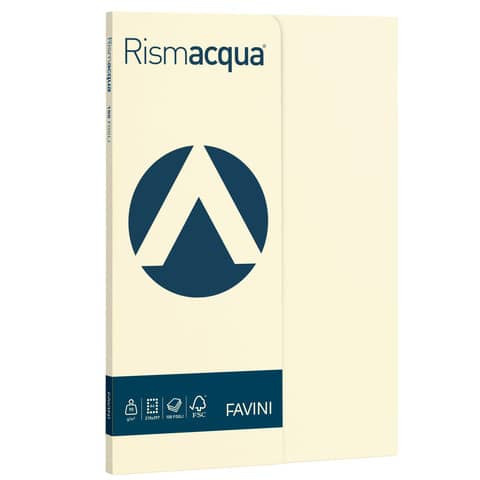 FAVINI Rismacqua Small - Cellulosa - avorio - A4 (210 x 297 mm) - 90 g/m² - 100 fogli carta comune