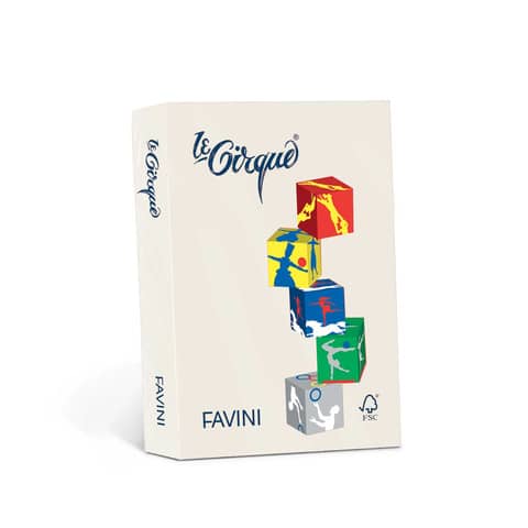 FAVINI Le Cirque - Avorio - A3 (297 x 420 mm) - 80 g/m² - 500 fogli carta comune