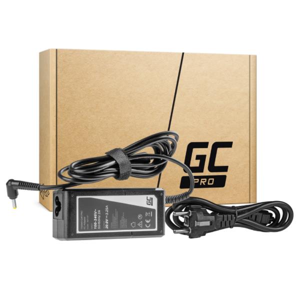 Green Cell PRO - Alimentatore - AC - 60 Watt - nero - per Lenovo IdeaPad 100-15IBD; 110-15ACL; 110-15ISK; 310-15ISK; 320-15IKB; 320-15ISK