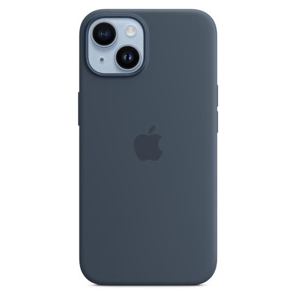 Apple - Cover per cellulare - compatibile MagSafe - silicone - blu tempesta - per iPhone 14 Plus