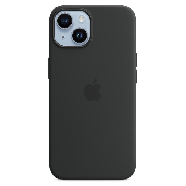 Apple - Cover per cellulare - compatibile MagSafe - silicone - mezzanotte - per iPhone 14
