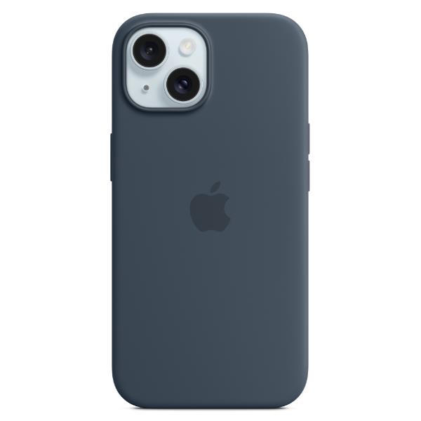 Apple - Cover per cellulare - compatibile MagSafe - silicone - blu tempesta - per iPhone 15 Plus