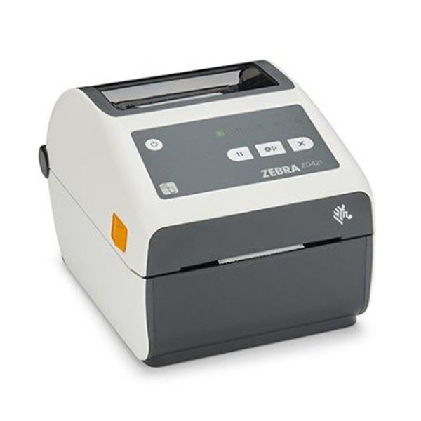 Zebra ZD421t-HC - Stampante per etichette - trasferimento termico - Rotolo (11,2 cm) - 203 dpi - fino a 152 mm/sec - USB 2.0, LAN, host USB - bianco