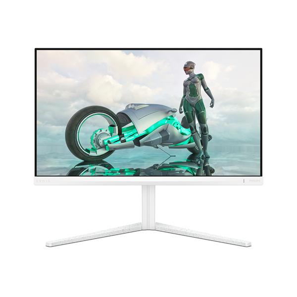 Philips Evnia 3000 24M2N3201A - Monitor a LED - gaming - 24" (23.8" visualizzabile) - 1920 x 1080 Full HD (1080p) @ 180 Hz - Fast IPS - 300 cd/m² - 1000:1 - HDR10 - 0.5 ms - 2xHDMI, DisplayPort - altoparlanti - bianco