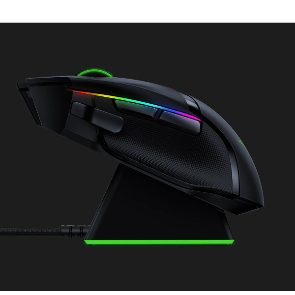 Razer Basilisk Ultimate - Mouse - per destrorsi - ottica - 11 pulsanti - senza fili, cablato - USB, 2.4 GHz
