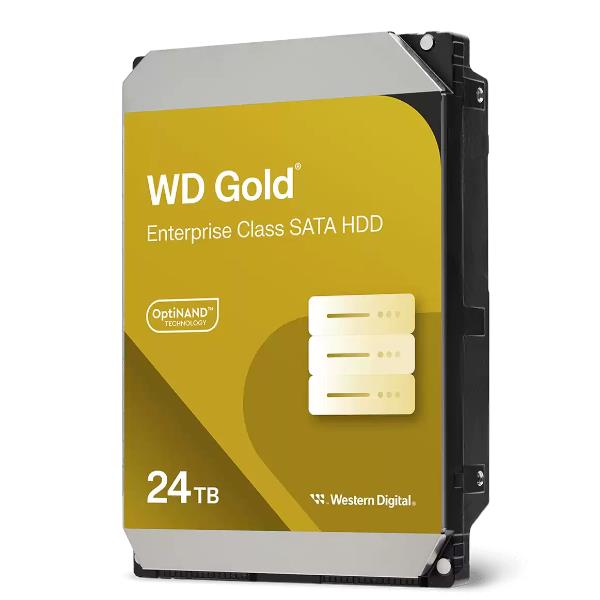 WD Gold - HDD - Enterprise - 24 TB - interno - 3.5" - SATA 6Gb/s - 7200 rpm - buffer: 512 MB