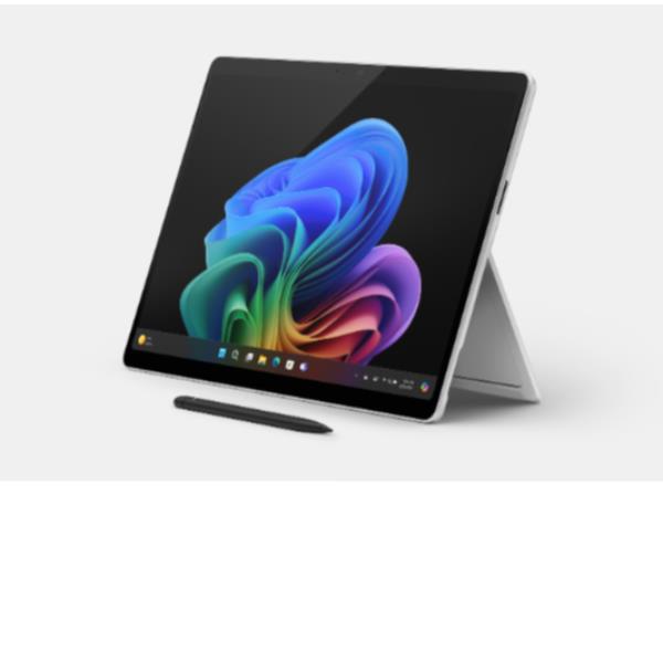 Microsoft Surface Pro Copilot+ PC for Business - 11th Edition - tablet - Snapdragon X Elite - X1E-80-100 / fino a 4 GHz - Win 11 Pro - Qualcomm Adreno - 16 GB RAM - 512 GB SSD - 13" OLED touchscreen 2880 x 1920 @ 120 Hz - IEEE 802.11b, IEEE 802.11a, IEEE 802.11g, IEEE 802.11n, IEEE 802.11ac, NFC, IEEE 802.11be, IEEE 802.11ax (Wi-Fi 6), Bluetooth 5.4 - NFC, Wi-Fi 7, Bluetooth - platino