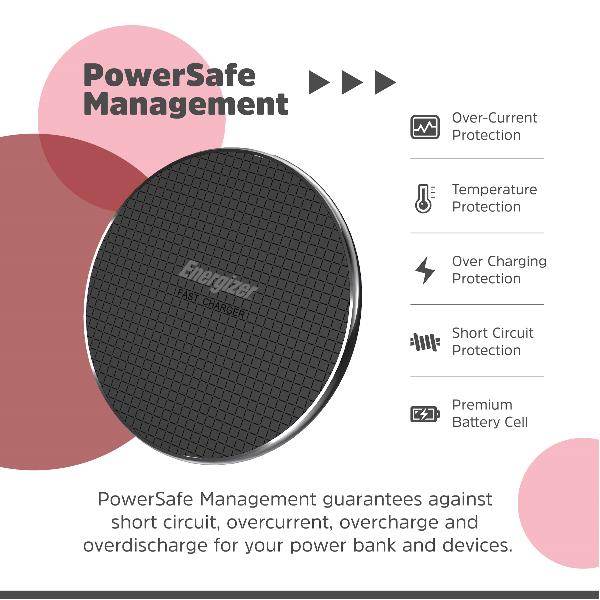 Power bank - WIRELESS PLATE CHARGER NERO