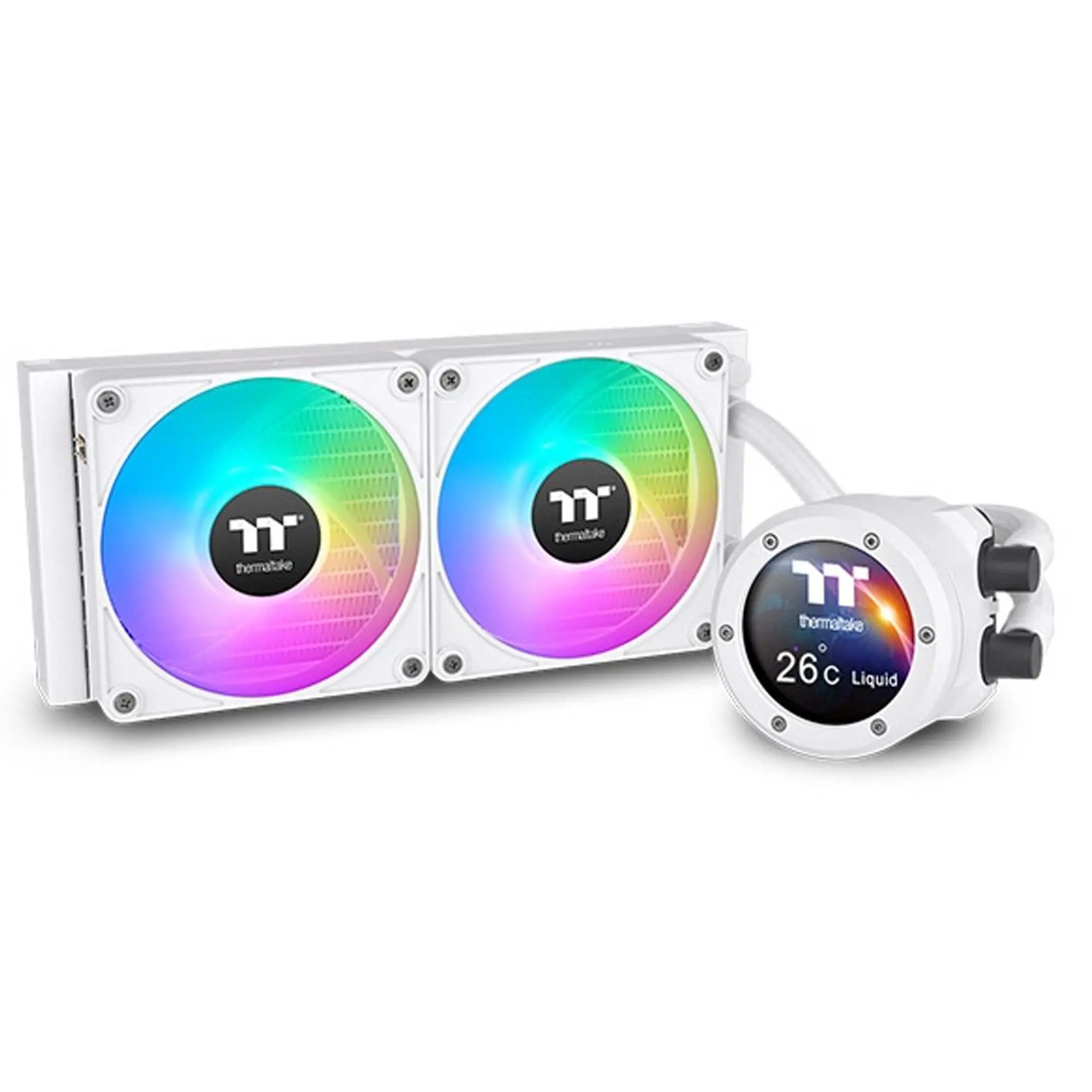 Thermaltake - TH420 V2 Ultra ARGB Sync All-In-One Liquid Cooler - Snow Edition