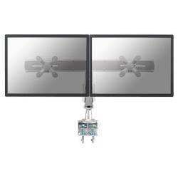 Neomounts FPMA-D940D - Kit montaggio - video full-motion - per display LCD - argento - dimensione schermo: 10"-24" - installabile con morsetto, montabile su desk