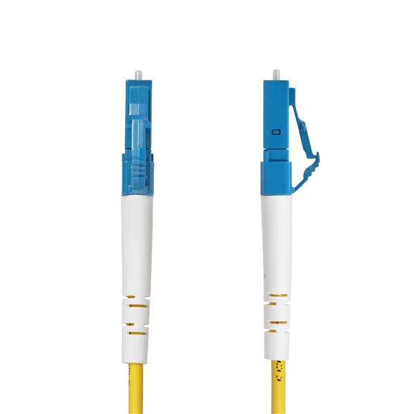 StarTech.com 5m (16.4ft) LC to LC (UPC) OS2 Single Mode Simplex Fiber Optic Cable, 9/125µm, Laser Optimized, 40G/100G, Bend Insensitive, Low Insertion Loss - LSZH Fiber Patch Cord (SPSMLCLC-OS2-5M) - Cavo patch - modalità singola LC/UPC (M) a modalità singola LC/UPC (M) - 5 m - 2 mm - fibra ottica - simplex - 9 / 125 micron - OS1/OS2 - senza alogeni, passivo, bidirezionale - giallo