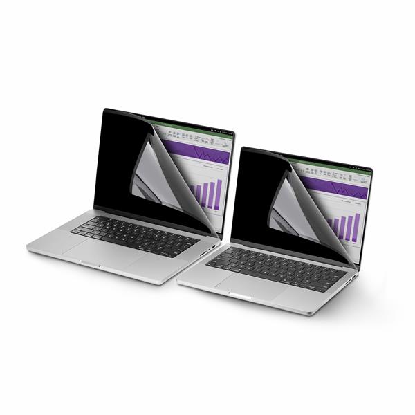 StarTech.com 14.1-inch 16:10 Touch Privacy Screen, Anti-Glare Blue Light Filter, Laptop Monitor Screen Protector, +/- 30 Deg. View Angle, Flip-Up - Filtro privacy notebook (orizzontale) - A due vie - adesivo, linguette per cerniere, cerniere a libro - 14.1" - nero