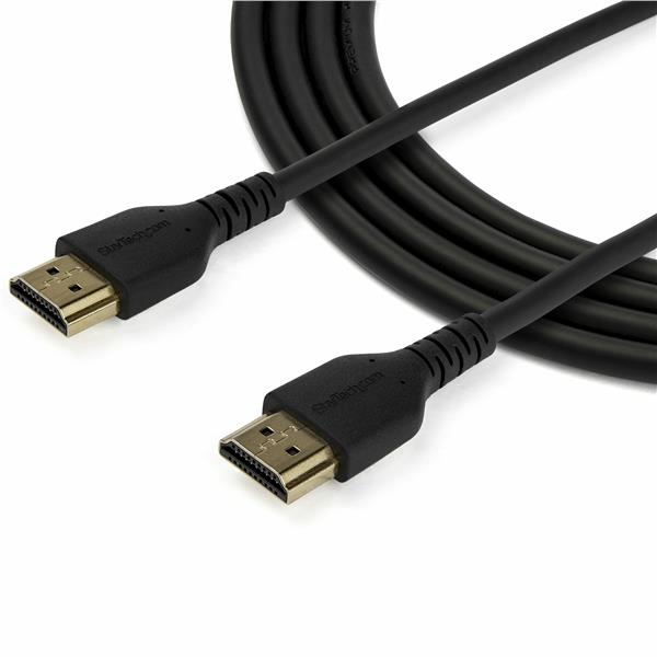 StarTech.com 1.5m (4.9ft) Premium High Speed HDMI Cable with Ethernet, 4K - Alta velocità premium - cavo HDMI con Ethernet - HDMI maschio a HDMI maschio - 1.5 m - schermato - nero - passivo, supporta 4K 60 Hz (4096 x 2160), resistente, supporta HDR